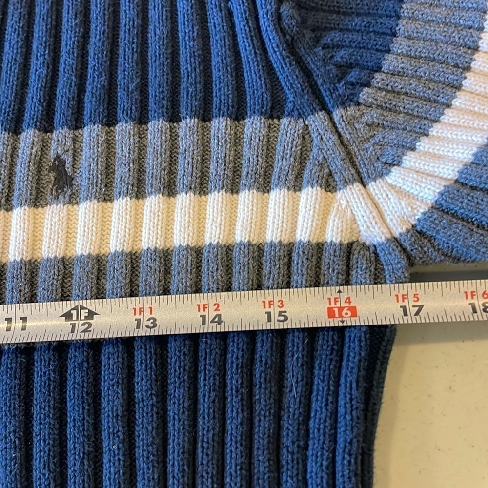 Polo Ralph Lauren Kids Medium 1/4 Zip Heavy Knit Sweater - Picture 4 of 5
